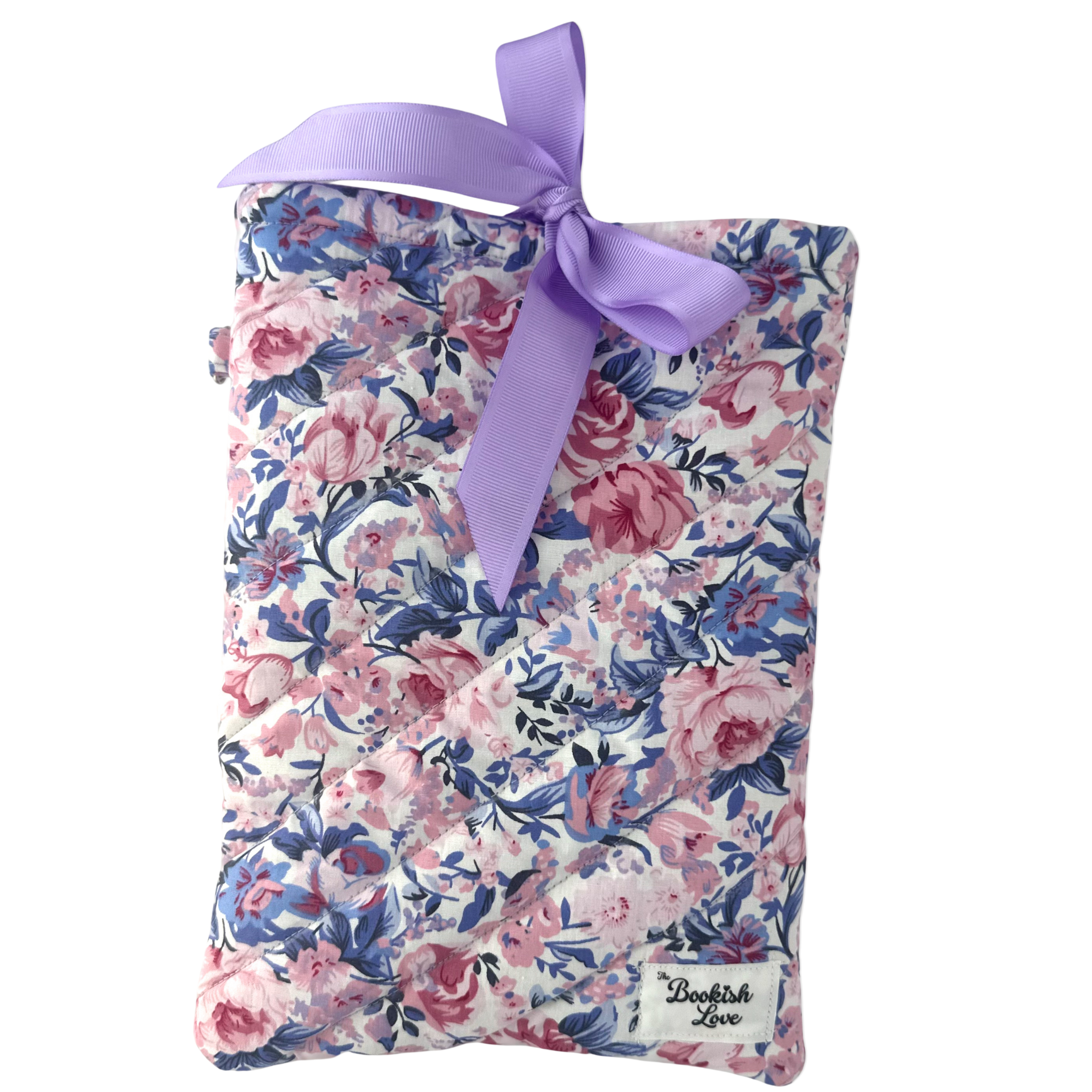 Book Sleeve Morada con Flores