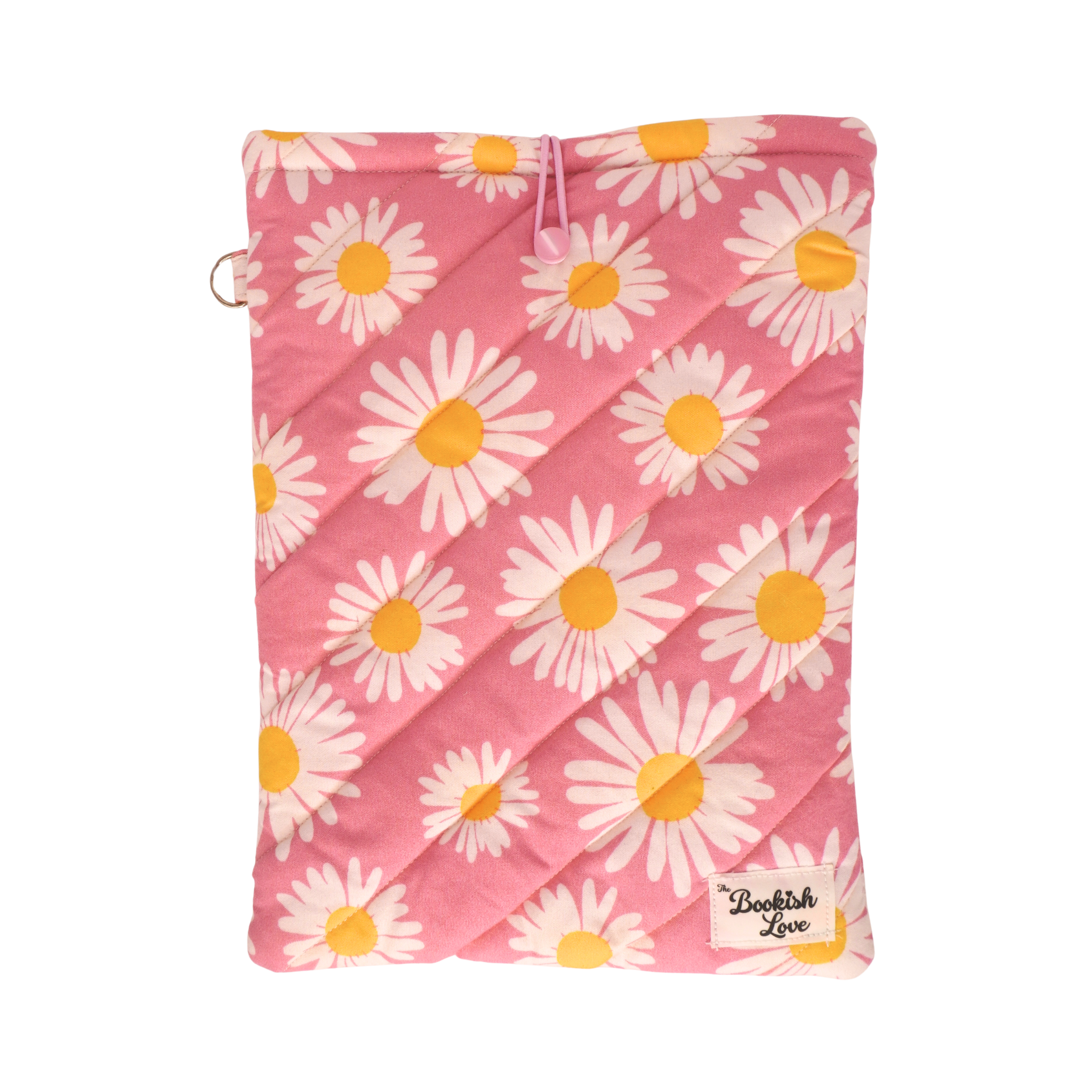 Book Sleeve Rosa con Margaritas y Llavero Rosa con Margaritas