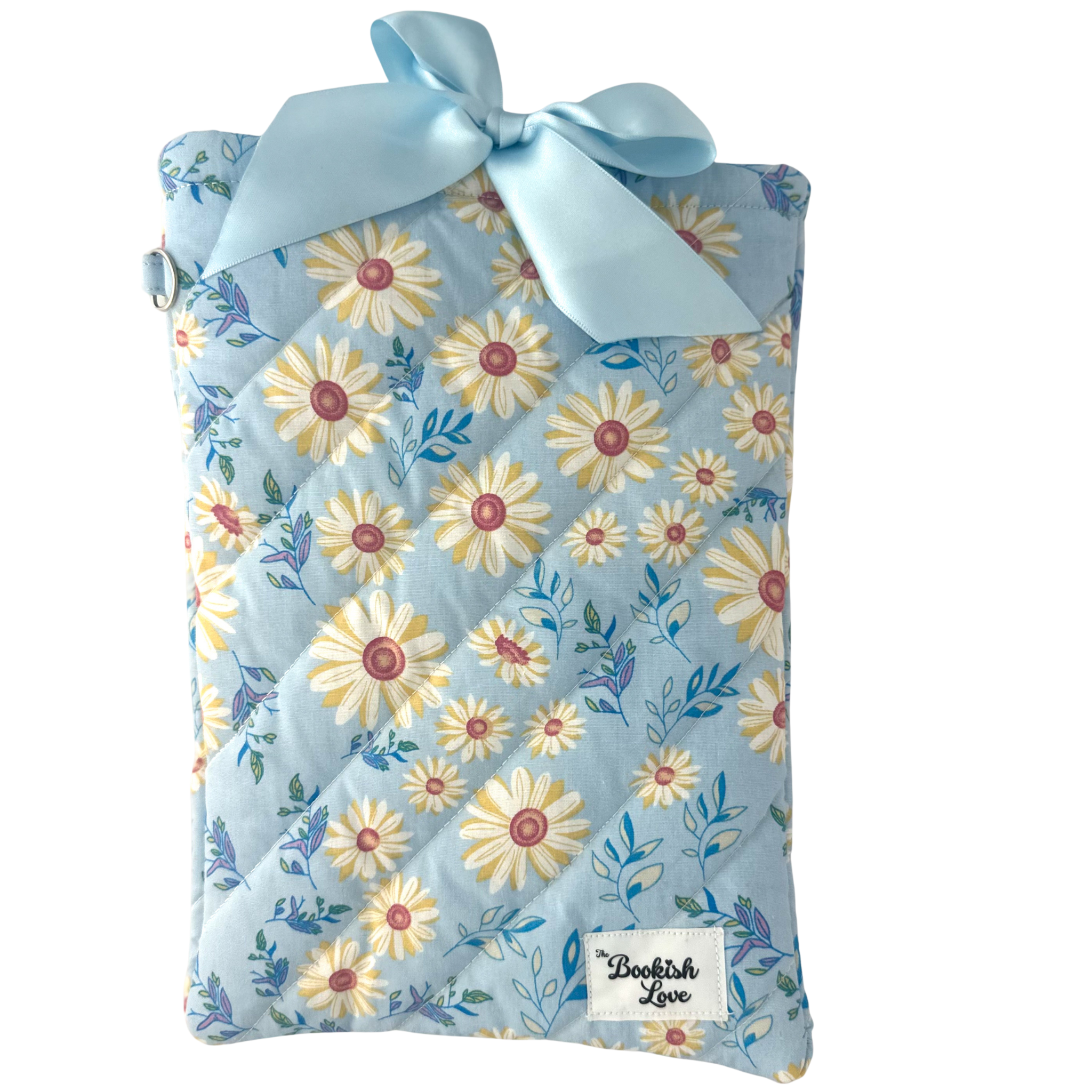 Book Sleeve Azul con Flores