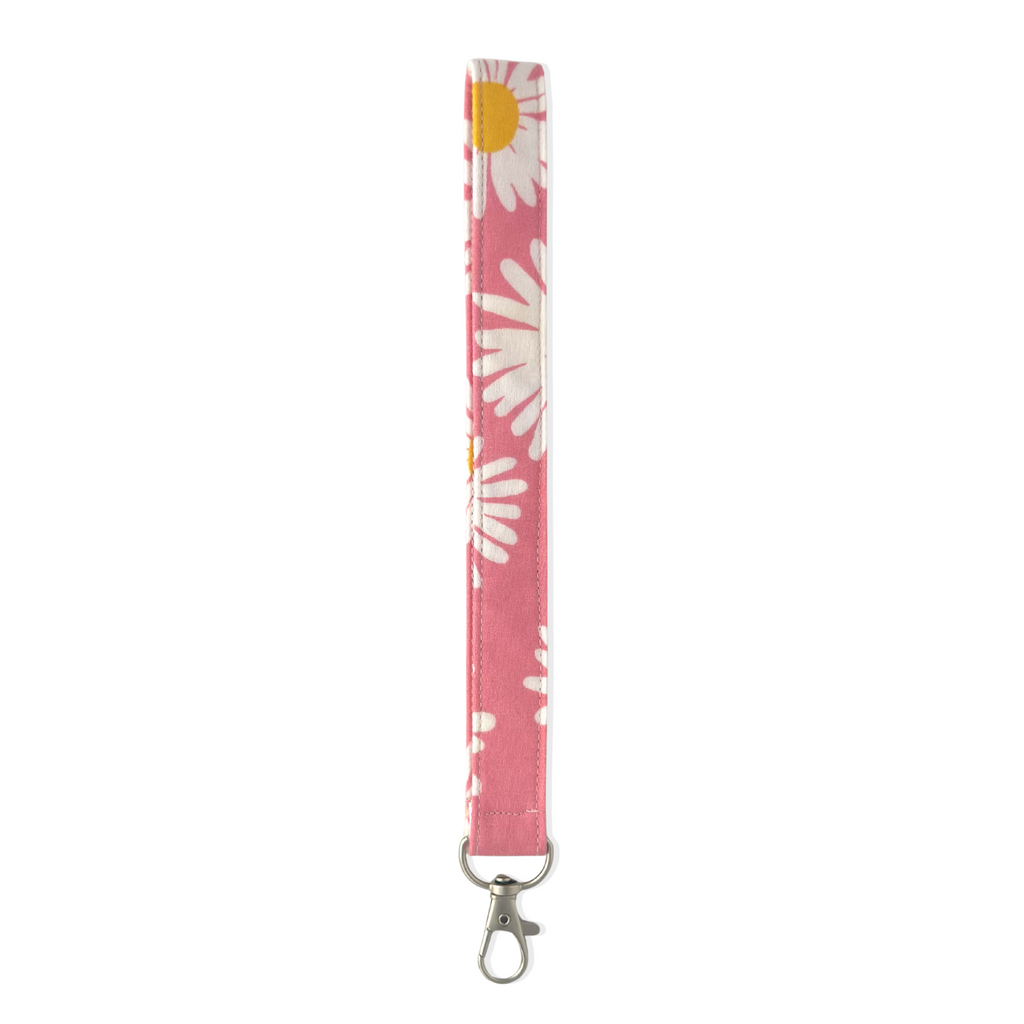 Llavero Rosa con Margaritas