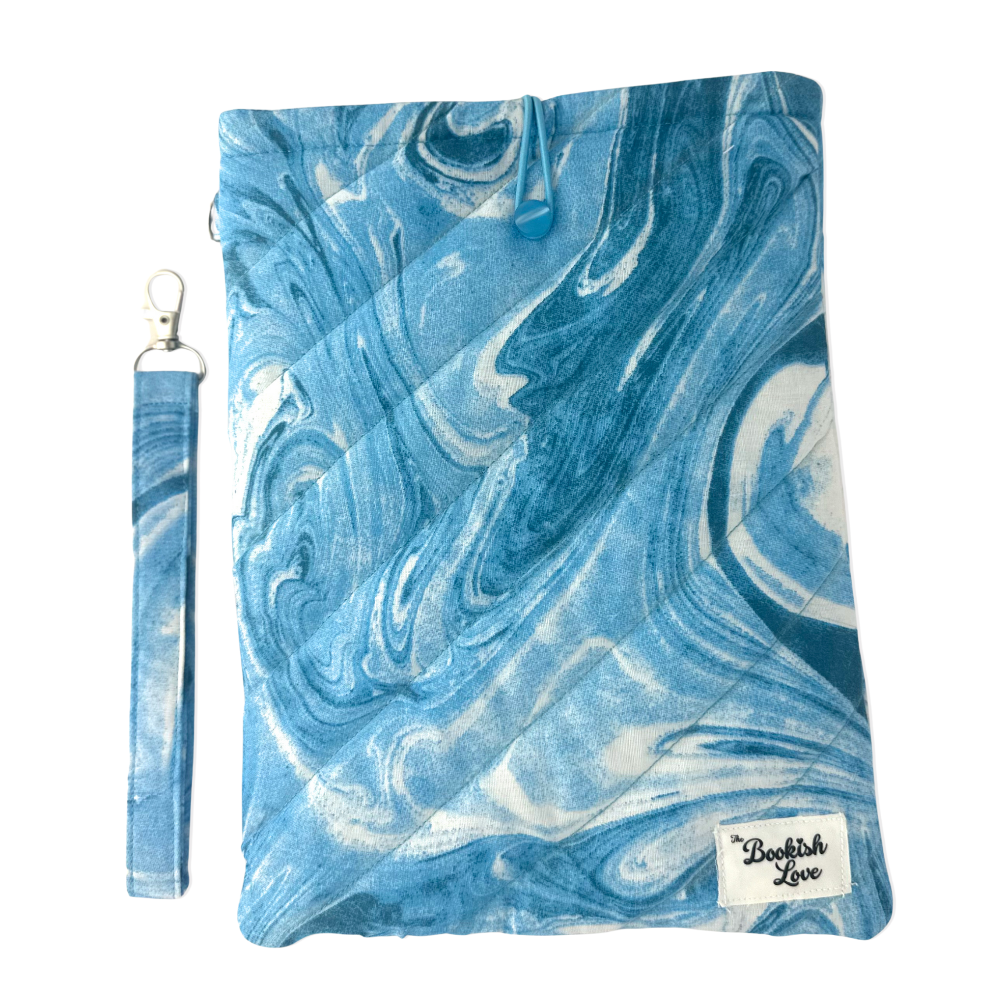 Book Sleeve Olas Azules y Llavero Olas Azules
