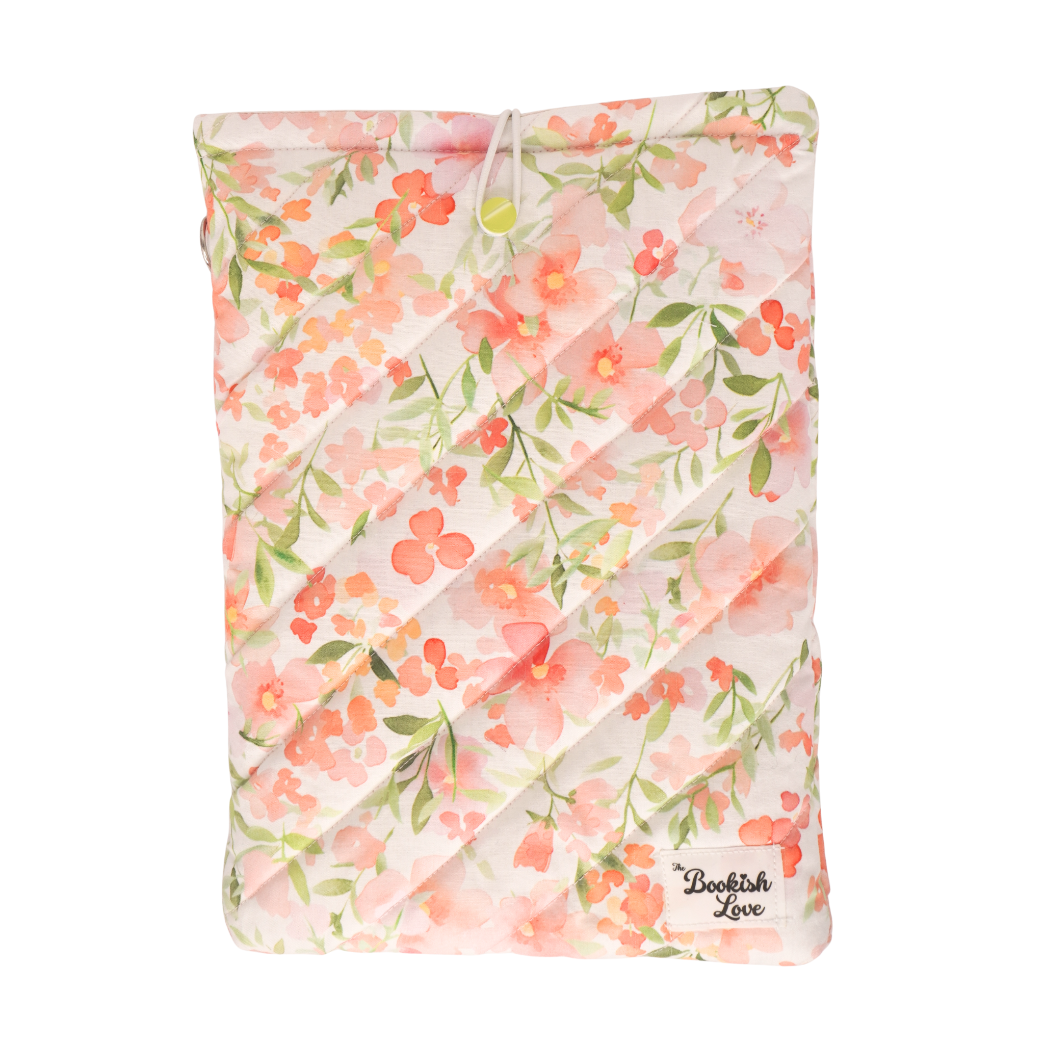 Book Sleeve Flores Rosas y Coral y Llavero de Flores Rosas y Coral